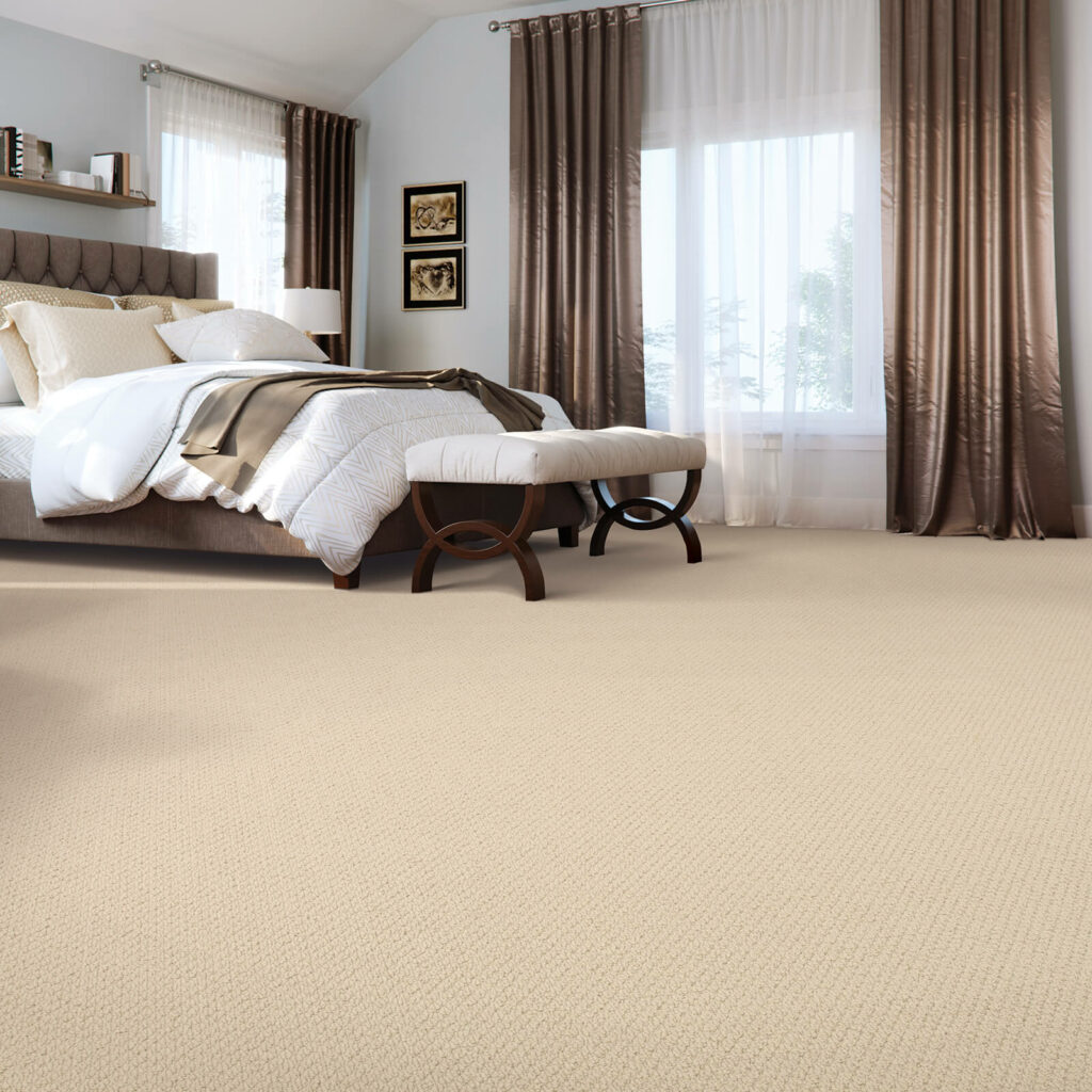 Cozy bedroom with soft carpet flooring and comfortable furnishings | All Floors Design Centre
